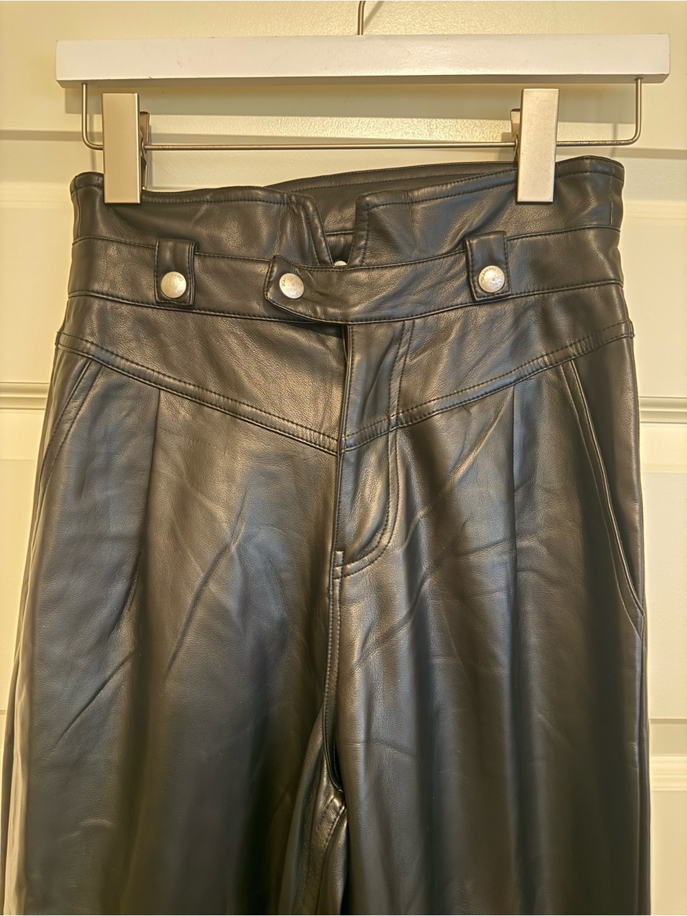 Blank NYC Black Faux Leather Pants